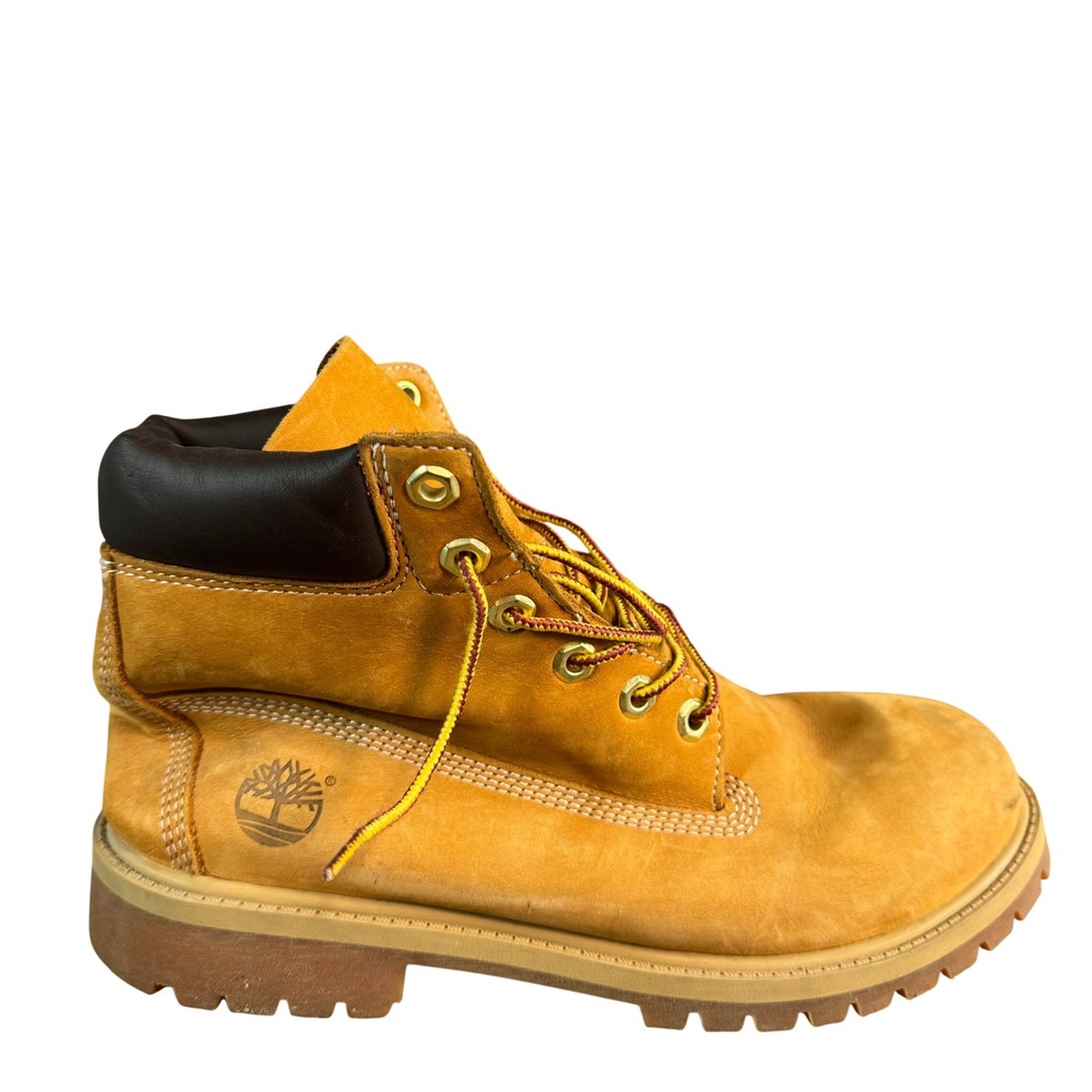 Timberland 6 Inch Premium Waterproof Boots Wheat Nubuck Leather Mens 7.5